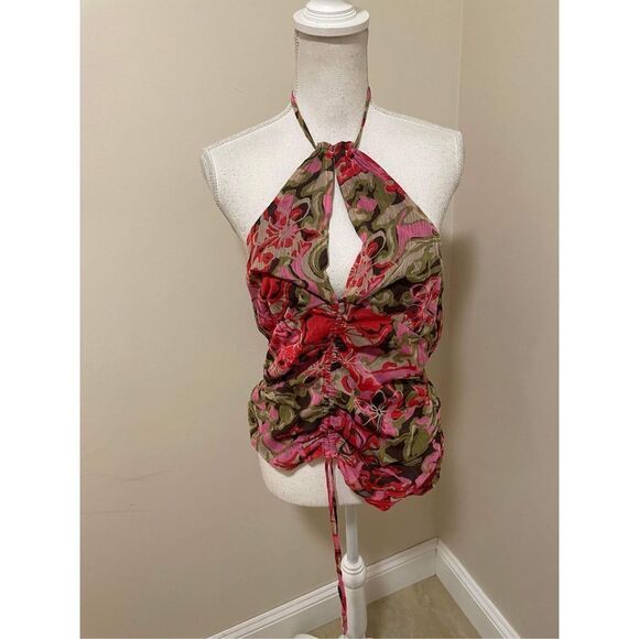 New Free  People Kyle Printed Top Size M - Picture 5 of 9